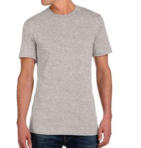 Camisetas con cuello redondo, lisas, con logo personalizado, camisetas de algodón para hombre, 100% algodón, camisetas de manga corta con cuello redondo para hombre - Product Image 4