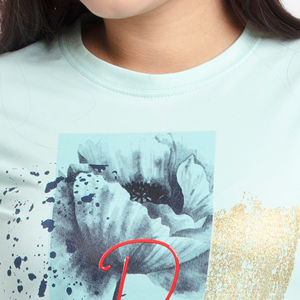 Nuevo Producto, Top Corto para Mujer, Color Sólido, Estampado Degradado, Camiseta Y2K, Lavado Ácido, Lisa, Informal, de Algodón - Product Image 5