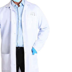 Blouse médicale pour hommes, durable, blanche, avec poches, pour infirmiers, cliniques et laboratoires, vente en gros, vêtements d'hôpital, blouses de médecin, tricotées 100% - Product Image 5