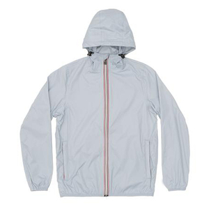 Men's <b>Light</b> Blue Hooded Windproof Racer Jacket Zip-Up Casual Spring Outdoor Coat Regular Fit Polyester <b>Shell</b> - Product Image 1