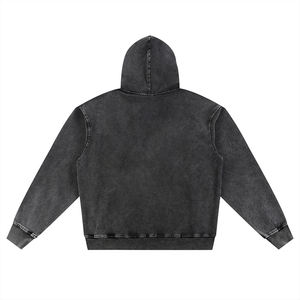 Sudadera con Capucha Oversize de Algodón 100% French Terry de 450 g/m² con Efecto Degradado y Lavado Ácido, Estilo Vintage, Nueva Colección 2026 - Product Image 6