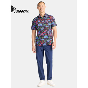 Camisa de Golf Casual para Hombre, Ecológica, de Secado Rápido, Transpirable, Antiarrugas, Antibolitas, 100% Algodón Canvas, con Impresión Personalizada - Product Image 2