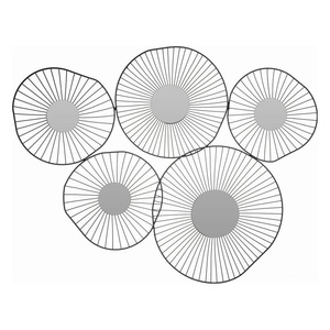 Miroir mural moderne en métal en forme d'arche, miroir décoratif élégant pour les intérieurs de maisons et d'hôtels - Product Image 4