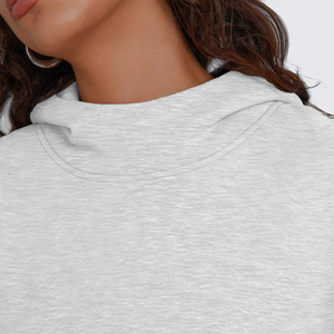 Street Wear Women Crop <b>Top</b> Hoodie For Sale New Arrival Women's <b>Winter</b> Thick Fleece Cotton Hoodie In Low MOQ - Product Image 5