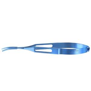 Pince ophtalmique en titane à encoches courbées pour inséretion, instrument microchirurgical pour chirurgie oculaire - Product Image 3