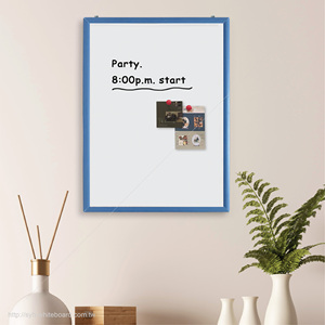 ไวท์บอร์ดแม่เหล็กสีน้ำเงินแบบลบได้พร้อมกรอบดีไซน์หรูหรา - Product Image 6