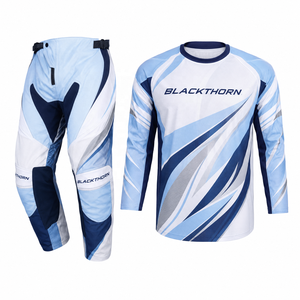 Conjunto de Jersey y Pantalones de Motocross Personalizados para Hombre, Manga Larga, Equipación de Carreras de Motocicleta, Talla Adulto y Juvenil - Product Image 3