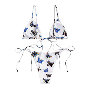 Ensemble de maillot de bain bikini deux pièces, dernière tendance, pour femmes, fournisseur direct d'usine, tissu doux, faible MOQ. - Product Image 2