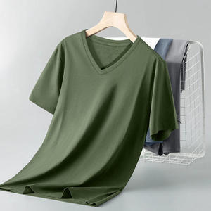 T-shirt à col rond pour homme en coton 100% pur de qualité supérieure, ultra doux, respirant, confortable, décontracté, à porter au quotidien en été - Product Image 3