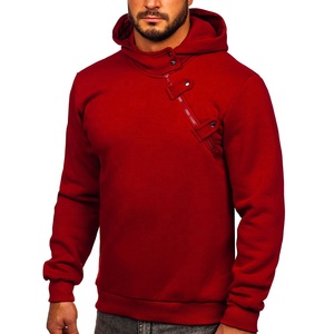 Sudadera con capucha de gran tamaño en blanco de alta calidad Logotipo de impresión personalizado Ropa de calle de algodón Sudadera con capucha esencial de moda para hombres - Product Image 1