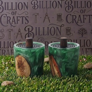 ที่ใส่ธูปเรซิ่นสีเขียว เครื่องกระจายกลิ่นอโรมา เครื่องหอมตกแต่งบ้าน - Product Image 4