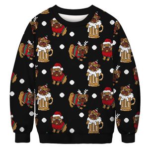 <b>Christmas</b> Llama Santa Sweatshirt Unisex Sublimation Holiday Pullover - Product Image 5