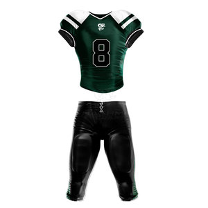 Uniforme de football américain personnalisé, fabriqué en tissu haute performance, matière respirante, avec logo et numéro personnalisés - Product Image 1