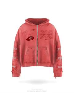 Sweat à capuche personnalisé tendance streetwear, style portrait hip-hop rap, en coton premium 100% doux comme une couverture, pour hommes - Product Image 3