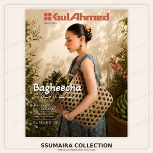 Conjunto de Kurta de Algodón Bordado Tradicional para Mujer, Corte Holgado, Largo hasta el Suelo, Estilo Casual de India y Pakistán, por Gul Ahmed - Product Image 6