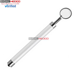 Espejo Bucal Dental Premium con Luz LED, Mango Blanco, Acero Inoxidable, Instrumento de Diagnóstico para Examen Oral - Product Image 4