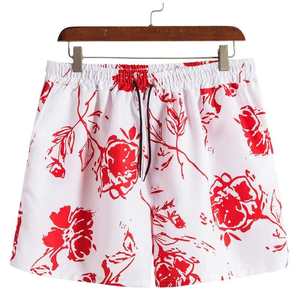 Ensemble d'été pour homme en coton 2024, t-shirt et short, deux pièces, fitness, tissu personnalisé, thermique, décontracté, tricoté, motif floral - Product Image 3