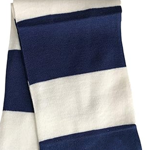 Conjunto Clásico Deportivo de Gorro y Bufanda con Logotipo Personalizado, con Guantes, Bufanda Larga de Punto Acrílico con Flecos a Rayas, para Invierno, con Espíritu de Equipo - Product Image 6