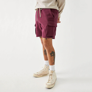 Pantalones Cortos Casuales de Verano para Hombre, 100% Algodón, 230 Gramos, Textura Ondulada, Cordón Ajustable, Corte Holgado, Logotipo Personalizado para Hombre y Mujer - Product Image 3