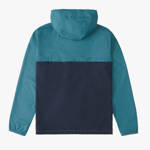 <b>Men</b> Windproof Hooded <b>Jacket</b> Color Blocking Zipper Casual Spring Lightweight Polyester Outdoor Sportwear Coat - Product Image 4
