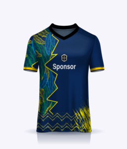 เสื้อฟุตบอลออกแบบเองแบบยั่งยืนเป็นมิตรกับสิ่งแวดล้อม พิมพ์ลายแบบซับลิเมชั่นเต็มตัว ระบายอากาศได้ดี ซับเหงื่อ ผลิตจากโพลีเอสเตอร์ 100% คอวี - Product Image 6