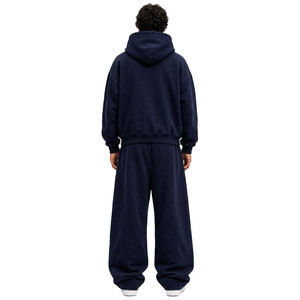 Nouvelle Collection : Ensembles de Luxe Personnalisés en Polaire Épaisse Couleur Unie, comprenant des Sweats à Capuche Zippés Coupe Boxy Oversize et des Pantalons de Survêtement Amples à Jambes Larges - Product Image 3