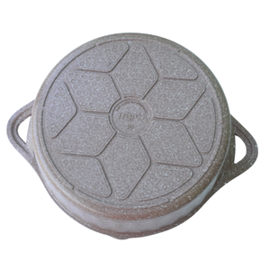 Cacerola de Aluminio Fundido con Tapa de Vidrio, Revestimiento Cerámico Antiadherente, Apta para Inducción, Lavavajillas y Microondas, Duradera, 20 cm de Diámetro - Product Image 4