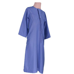 Vestido Midi Personalizado al por Mayor, 100% Algodón, Liso, Ropa Infantil, Thobes para Bebés, Túnica Modesta para Niños Pequeños, Jubba - Product Image 1
