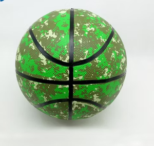 Ballon de basket en PVC jaune et bleu, taille 5, durable pour enfants et adultes - Product Image 3