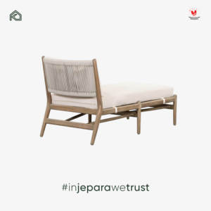 Premium Indonesian Teak Wood Sun Lounger Elegant Weatherproof Outdoor Pool Resort <b>Sunbed</b> Cushion Daybed Jepara - Product Image 3