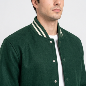 Veste universitaire unisexe hiver 2026 en promotion – Nouvelle version respirante à capuche intégrée, 100 % laine de haute qualité - Product Image 6