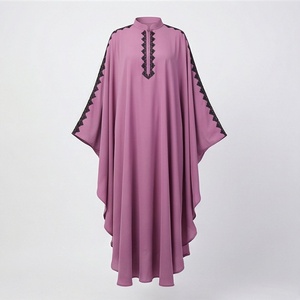 Abaya Abierta de Chifón Simple al por Mayor para Mujeres Musulmanas, Ropa Islámica Elegante, Moderna y de Alta Calidad - Product Image 1