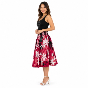 Women New Style Hawaiian Tropical Floral Autumn Maxi <b>Skirt</b> Beach Vacation Casual Lightweight Flowy <b>Skirt</b> Wear Cheap Price OEM - Product Image 4