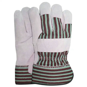 Gants de travail en cuir de vachette pleine fleur antistatiques à haute performance avec manchette de sécurité réfléchissante EN420 pour la protection des mains industrielles - Product Image 4