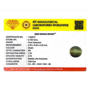 Natural Square and Oval Cut Catseye Loose Gemstone 3.6 Carat for Fine Jewelry - Product Image 4