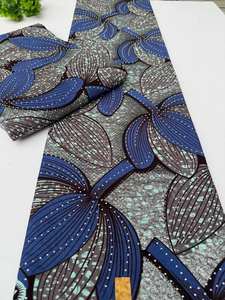 Tela de Algodón 100% con Estampado de Cera Ghana Premium para Ropa de Niñas, Bolsos, Manualidades y Batik - Product Image 3