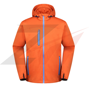 Veste coupe-vent de haute qualité, design personnalisé, style coupe-vent, longue, à capuche, légère, imperméable, pour hommes, randonnée, coupe-vent, softshell - Product Image 4