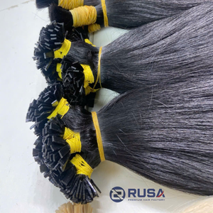 Extensions de cheveux Rusa Hair en gros, pointe plate normale, cheveux vierges vietnamiens, texture lisse/ondulée/bouclée, qualité supérieure personnalisée - Product Image 5