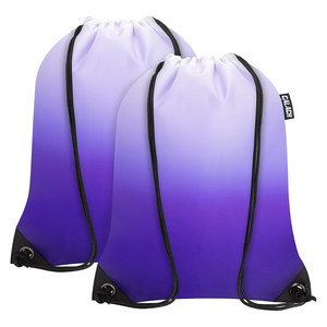 Custom <b>Drawstring</b> Gym Bag Lightweight Polyester String <b>Backpack</b> For Sports Fitness Travel Bulk Wholesale - Product Image 2