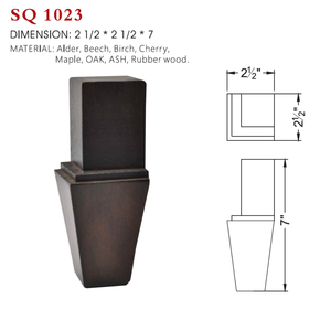 Decorative Square Tapered Wooden Furniture Legs Tiered Tall Sofa Feet Replacement for Luxury Couch Chair Cabinet Dresser - Product Image 6