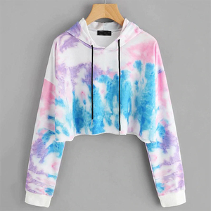 Sudadera con Capucha para Mujer, Estilo Retro Elegante, Tejido Suave Premium, Manga Larga, Corte Holgado y Cómodo, Tie Dye - Product Image 2