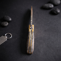 Couteau pliant de survie personnalisé avec manche en os naturel, modèle 2026, vente en gros, haute qualité, pour la chasse et le camping en extérieur