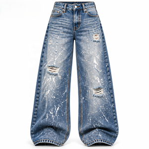 <b>Women</b> High Rise Jeans Supplier Rigid Denim Private Label for Casual Clothing Brands <b>S</b>-XL Factory Direct - Product Image 1