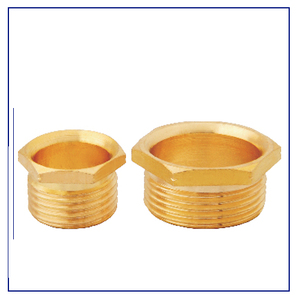 Adaptador de rosca corta de latón macho para conductos eléctricos y prensas de cable, buje metálico roscado métrico NPT niquelado - Product Image 5