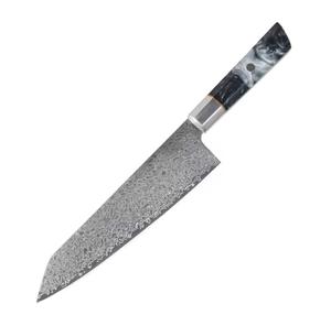 Couteau de chef en acier Damas forgé sur mesure, écologique, lame tranchante, fait main, pour usage en cuisine, manche en bois, passe au lave-vaisselle - Product Image 4