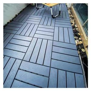 Dalles de sol extérieures pour balcon, revêtement de terrasse emboîtable, revêtement de sol en vinyle plastique à texture bois PP - Product Image 2