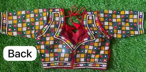 Blusa Bordada de Algodón Khadi para Mujer, Chaleco con Lentejuelas Florales, Corte Regular, para Bodas, Fiestas y Uso Casual - Product Image 4