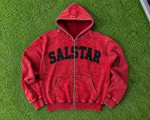 Veste à capuche en jean délavé vintage pour homme, logo personnalisé, coupe oversize, fermeture éclair, streetwear, veste décontractée - Product Image 6