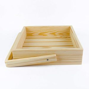 Panier cadeau en bois, panier en bois tressé, mini panier à pommes en bois, panier cadeau en bois - Product Image 2