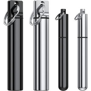 Portastuzzolini Portatile in Metallo a 4 Pezzi, Contenitore Tascabile Impermeabile in Lega di Alluminio - Product Image 1